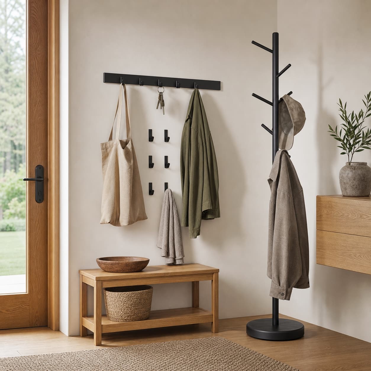 Entryway Steel Kit in blackened steel